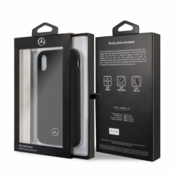 Funda para teléfono Mercedes-Benz para iPhone Xs Max Funda de silicona líquida suave con interior de microfibra suave, puertos d