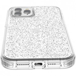 Prodigee Superstar Funda iPhone 12 / iPhone 12 Pro Case Glitter Brillos (Transparente)