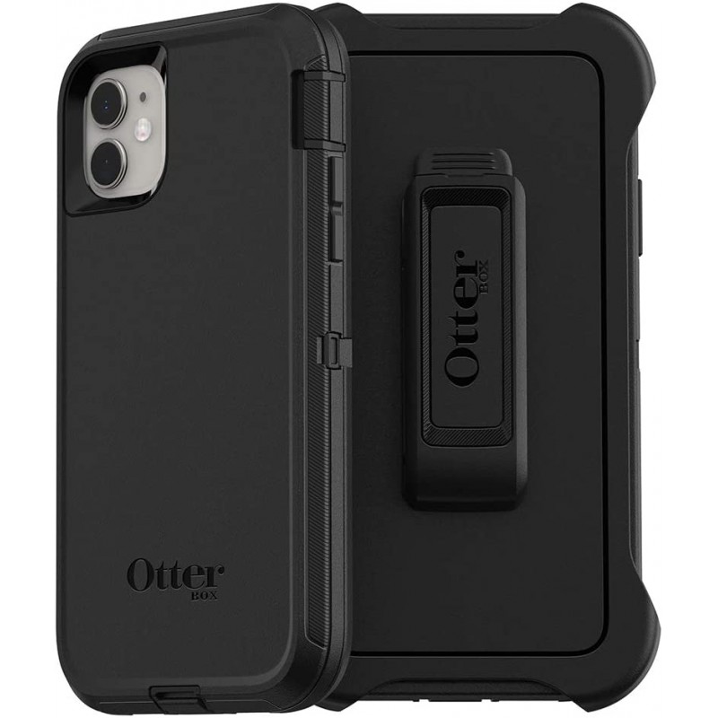 PROTECTOR OTTER BOX DEFENDER NEGRO IPHONE 11 6.1"