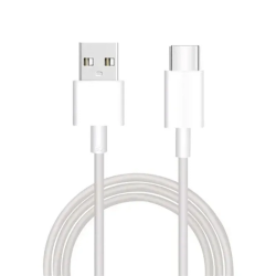 CABLE TIPO USB C - USB A BLANCOS 1 M