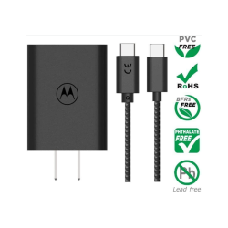 TURBO POWER 50W DUO USB-C AND USB-A CHARGER CON CABLE C TO C