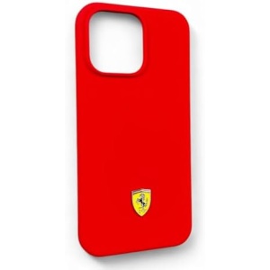 PROTECTOR FERRARI SILICONE MAGSAFE ROJO IPHONE 15 PRO MAX