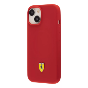 PROTECTOR FERRARI SILICONE MAGSAFE ROJO IPHONE 15