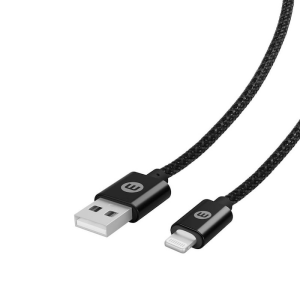 CABLE MOBO DURABLE USB-A LIGHTNING NEGRO 3 METROS 2A