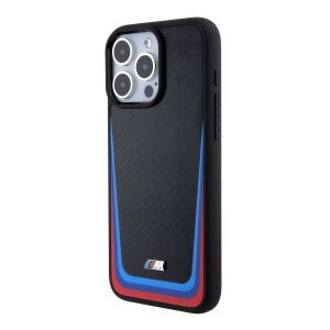 PROTECTOR BMW TRICOLOR TRACK NEGRO IPHONE 15 PRO MAX