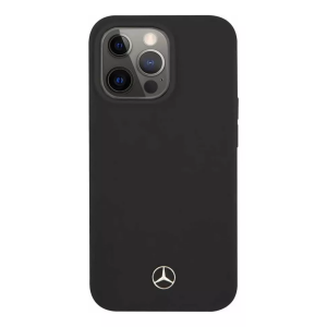 PROTECTOR MERCEDES BENZ SILICON NEGRO IPHONE 14 PRO MAX