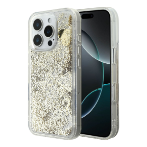 PROTECTOR GUESS GLITTER GOLD IPHONE 16 PRO MAX
