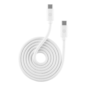 CABLE HYPER TIPO C A TIPO C BLANCO 2 METROS 100W 5A