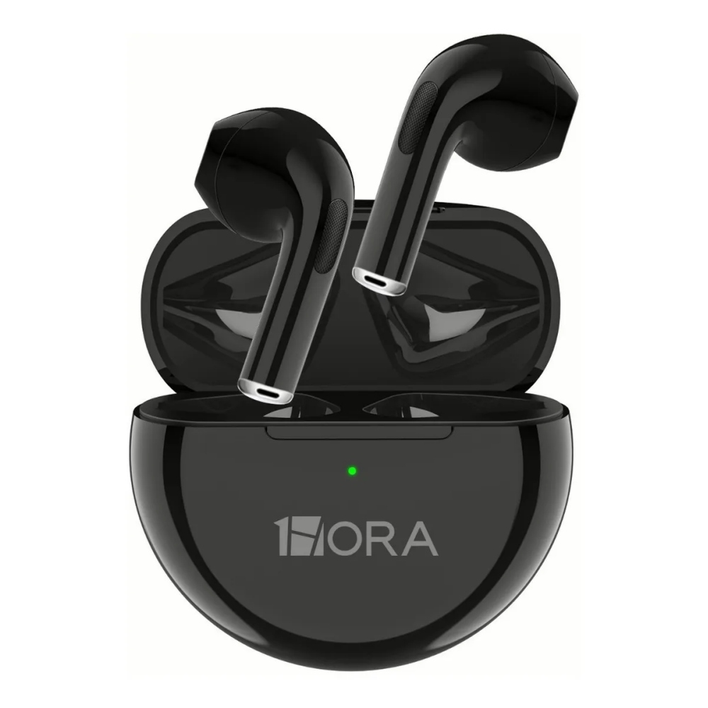 AUDIFONOS BLUETOOTH 1 HORA 5H/USO 17H/EN ESTUCHE NEGROS AUT119