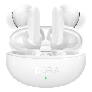 AUDIFONOS BLUETOOTH 1 HORA TH/USO 21H/EN ESTUCHE BLANCO AUT205