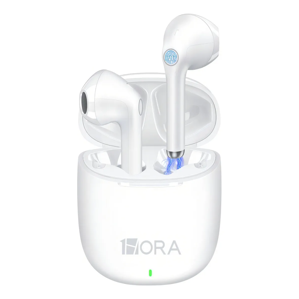AUDIFONOS BLUETOOTH 1 HORA 5H/USO 22H/EN ESTUCHE NEGROS AUT201