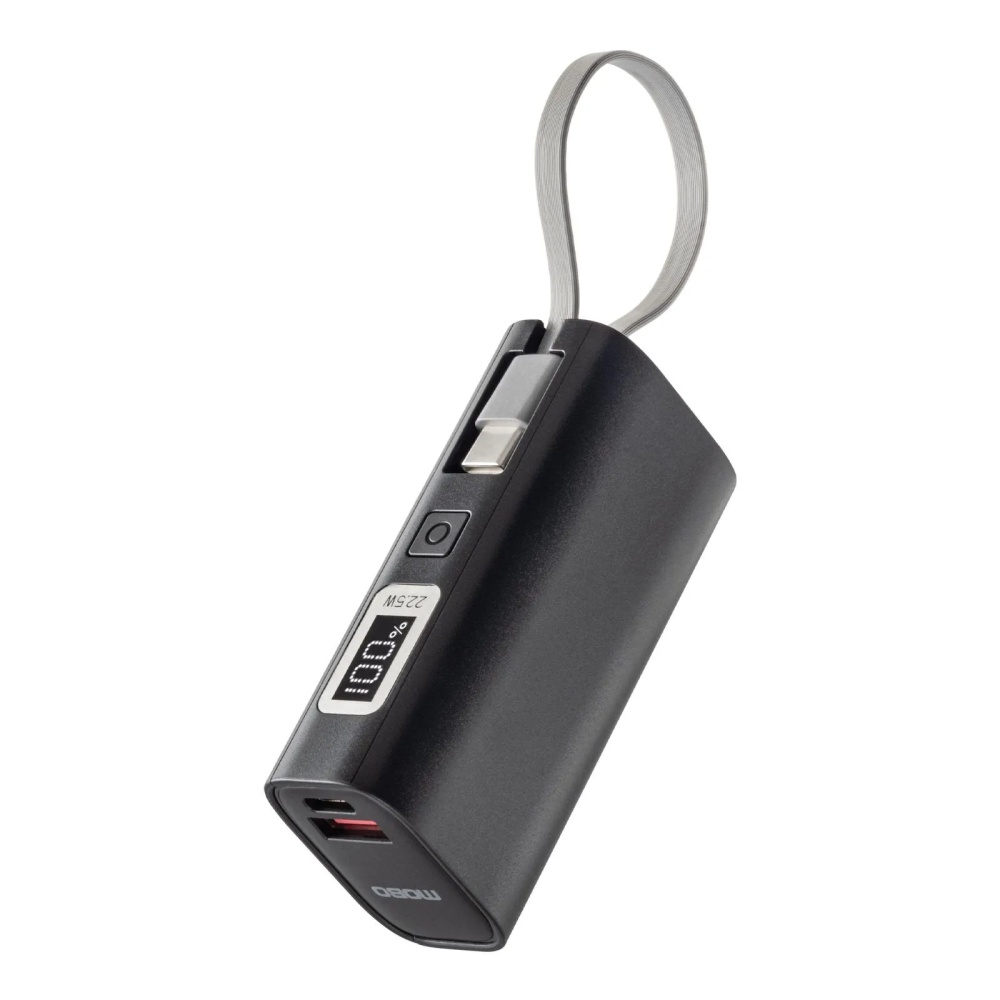 BATERÍA EXTERNA MOBO ENERGIX 5000 MAH NEGRO 22.5W