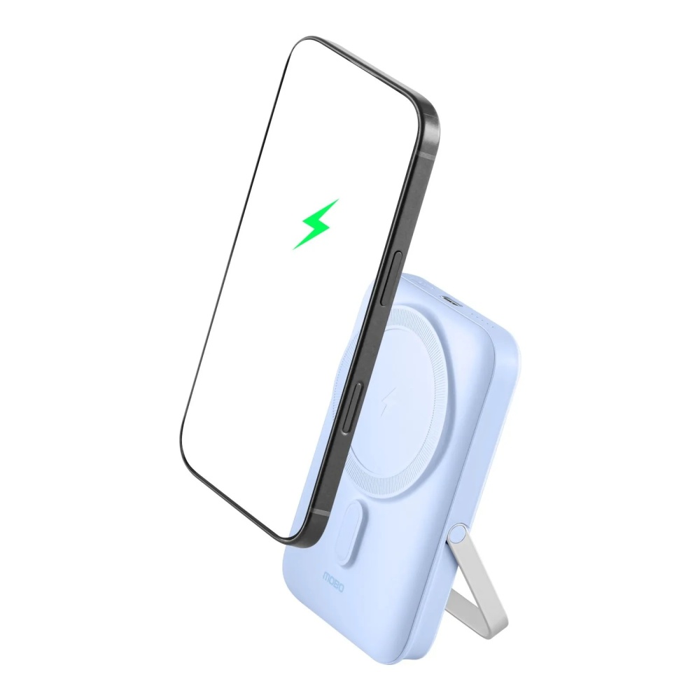 BATERÍA PORTATIL MAGSAFE MOBO BLOOM 10 000 mAh 20W AZUL