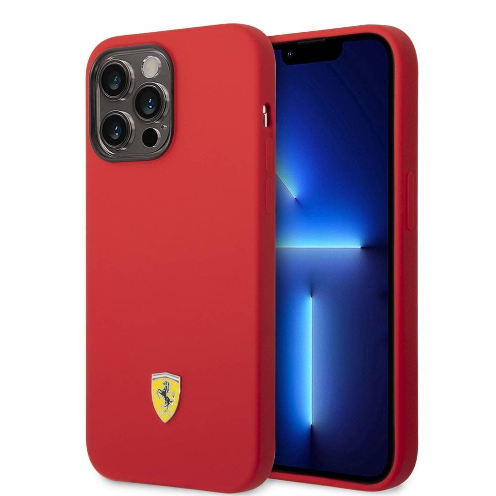 PROTECTOR FERRARI SILICONE MAGSAFE ROJO IPHONE 14 PRO MAX