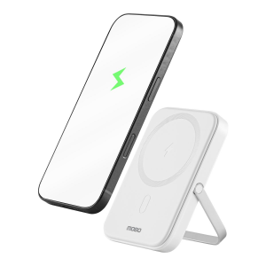 Batería Portátil Inalámbrica Mobo Bud 5000 Mah Blanco 20w