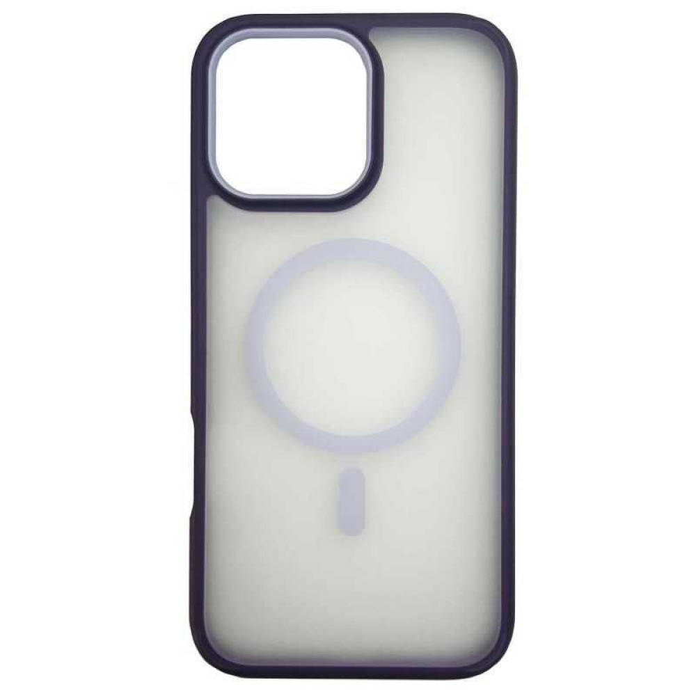 Funda HIMINE Matte Hybrid Mag para iPhone 16 Violeta