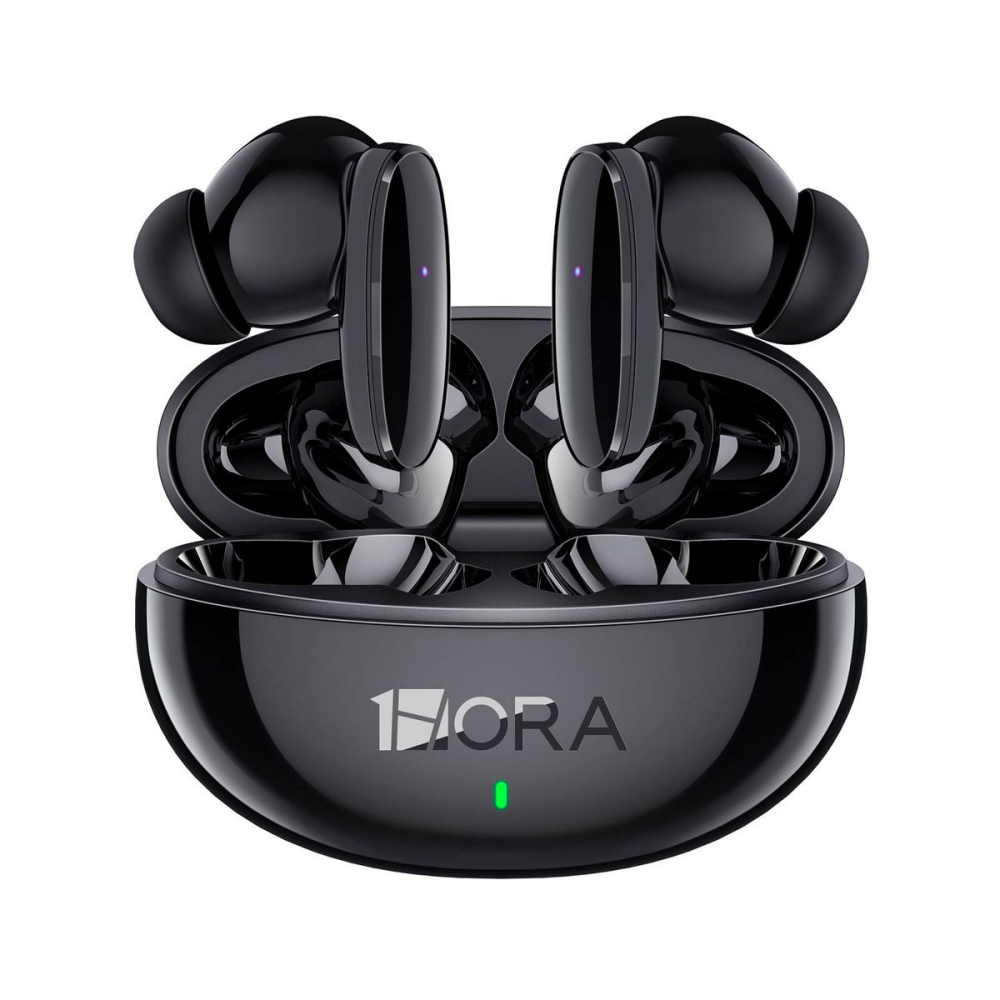 AUDIFONOS BLUETOOTH 1 HORA TH/USO 21H/EN ESTUCHE NEGRO AUT205