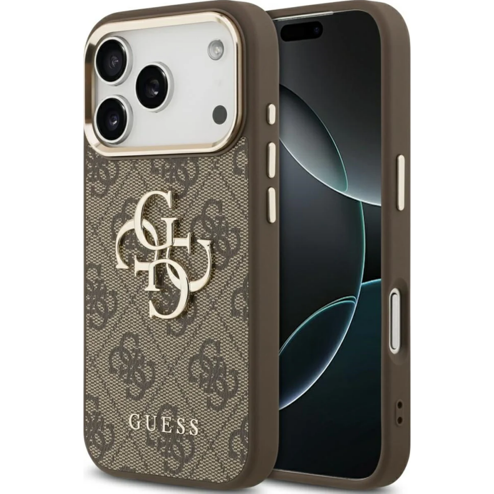 PROTECTOR GUESS 4G METALLIC CAFE IPHONE 17 PRO MAX