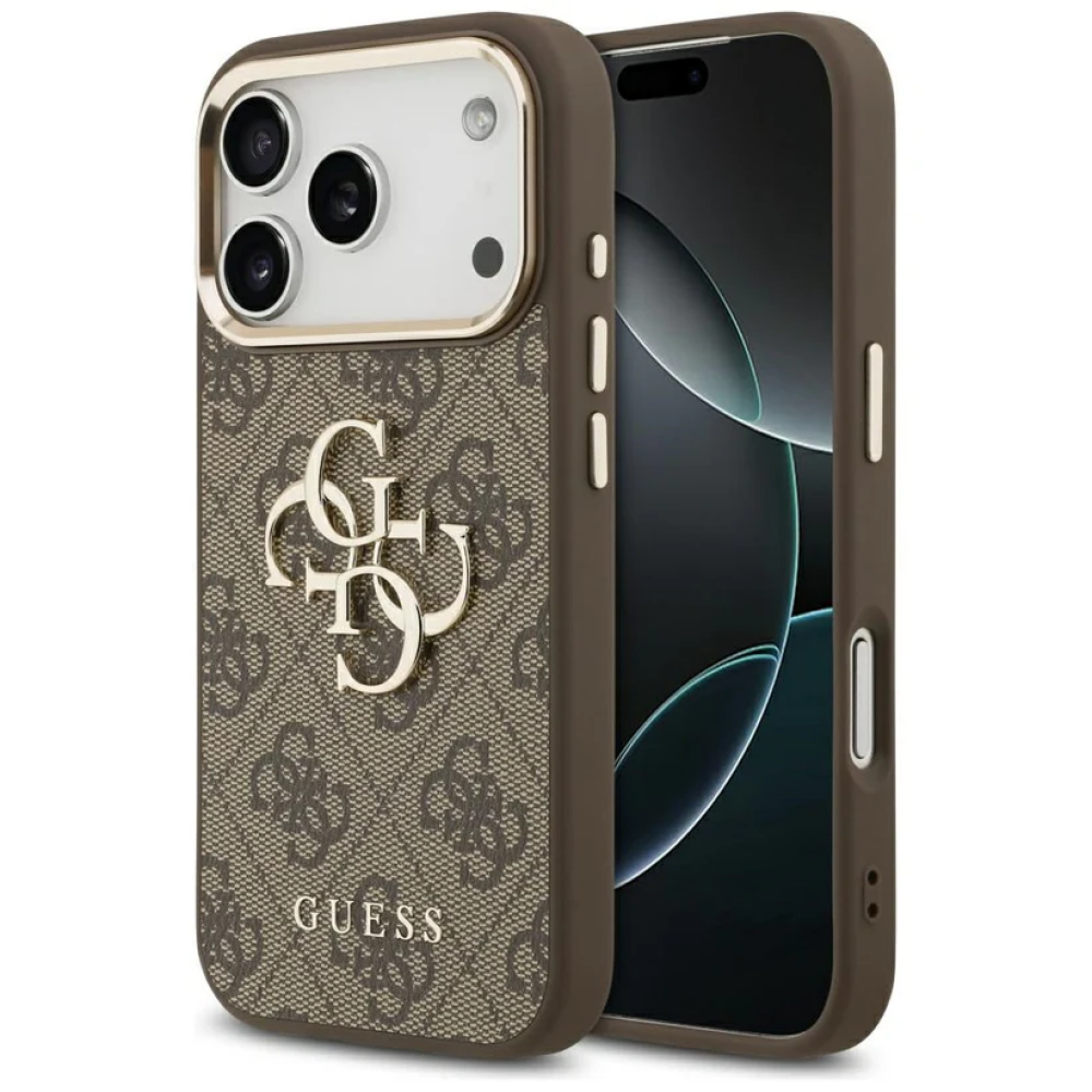 PROTECTOR GUESS 4G METALLIC CAFE IPHONE 17 PRO