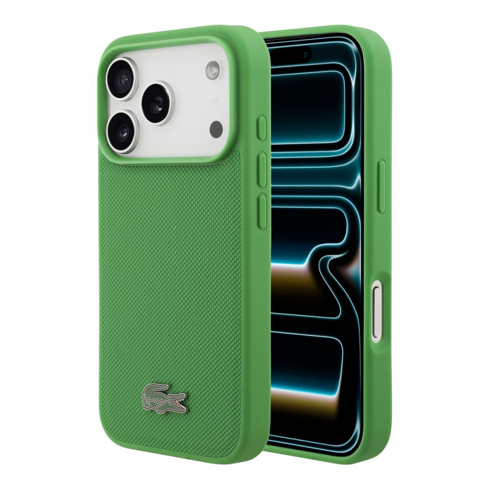 PROTECTOR LACOSTE MAGSAFE ICONIC VERDE IPHONE 17 PRO MAX