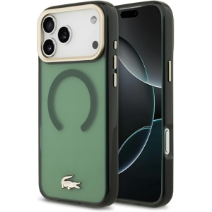PROTECTOR LACOSTE MAGSAFE GOLD VERDE IPHONE 16 PRO MAX