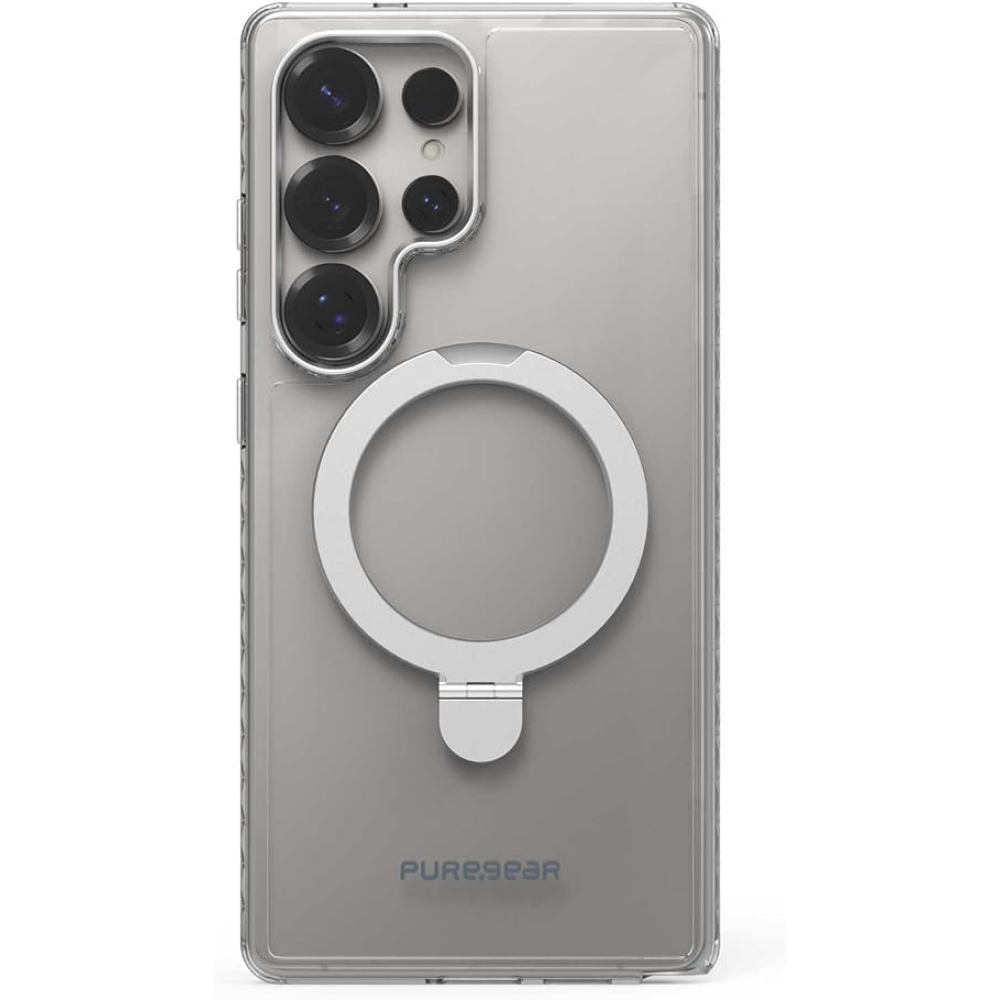 PROTECTOR PUREGEAR SLIM SHELL PLUS KIK MAGSAFE TRANS/PLATEADO SAMSUNG S25 ULTRA