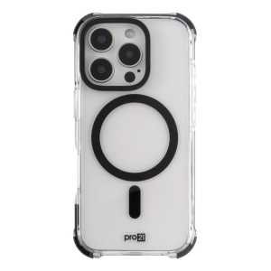 PROTECTOR PRO21 MAGSAFE ELITE TRANS/NEGRO IPHONE 16 PRO MAX