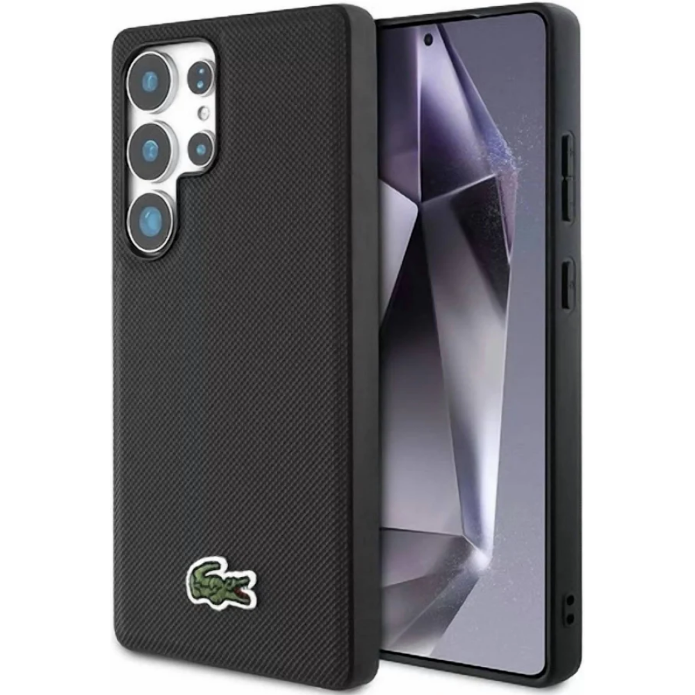 PROTECTOR LACOSTE MAGSAFE ICONIC NEGRO SAMSUNG S25 ULTRA