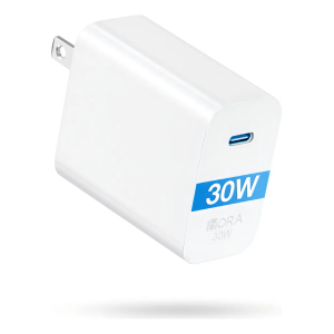 CARGADOR 1 HORA GAN 30W CON PUERTO TIPO-C BLANCO (GAR164)