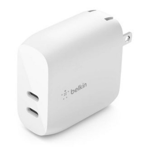 CARGADOR DE PARED BELKIN 2 PUERTOS USB-C BLANCO 40W