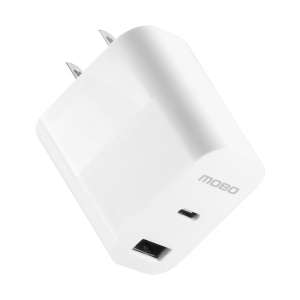 CARGADOR DE PARED MOBO TREY 2 PUERTOS 1A+1C BLANCO 36W