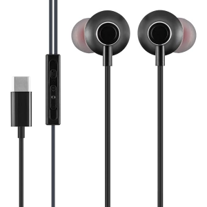 AUDIFONOS ALAMBRICOS MOBO POWER USB - C NEGRO