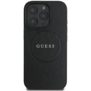 PROTECTOR GUESS GRAINED MAGSAFE NEGRO IPHONE 16 PRO MAX