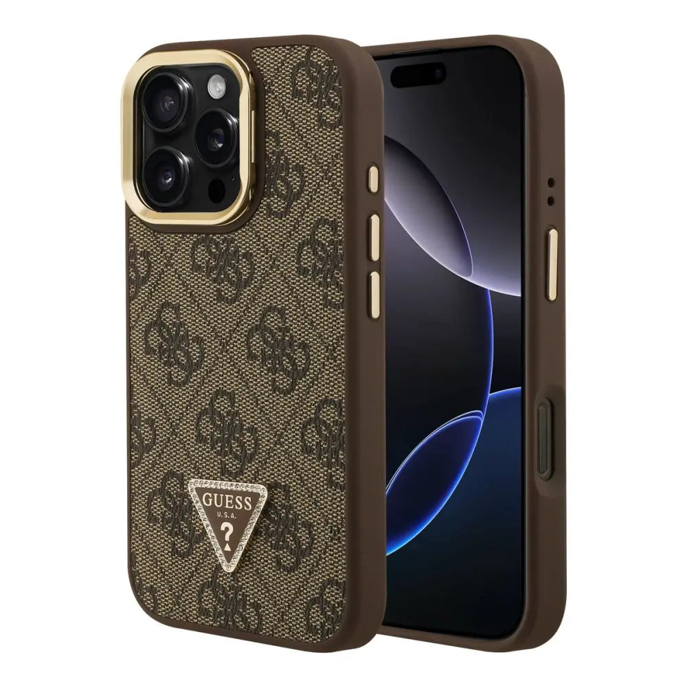 PROTECTOR GUESS TRIANGLE STAND MAGSAFE CAFE IPHONE 16 PRO MAX