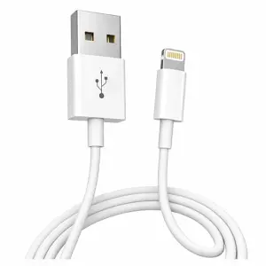 CABLE 1 HORA USB-A TO LIGHTNING 2.1A BLANCO CAB239
