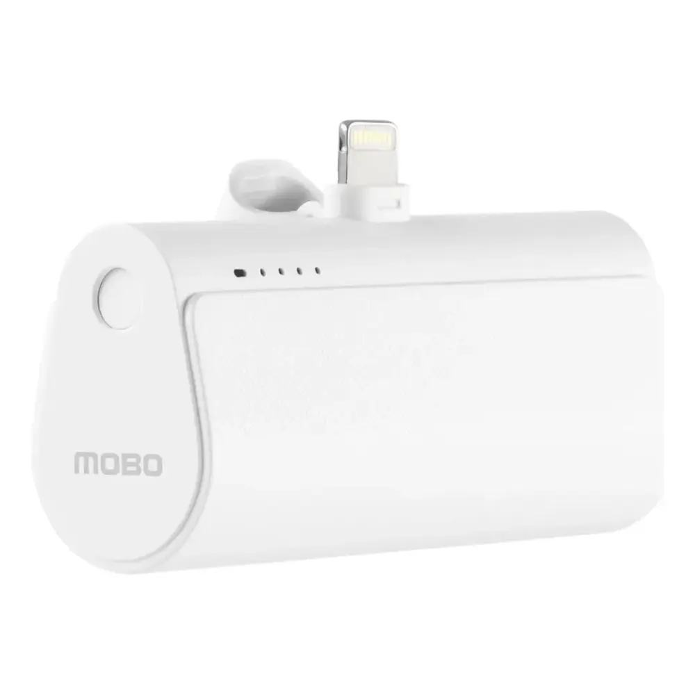 BATERIA PORTATIL MOBO PLAY LIGHTNING 5000 MAH BLANCO 20W