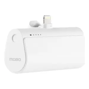 BATERIA PORTATIL MOBO PLAY LIGHTNING 5000 MAH BLANCO 20W