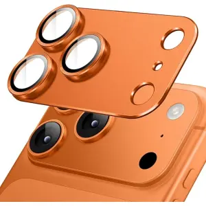 PROTECTOR DE CAMARA MOBO METALICO NARANJA IPHONE 17 PRO MAX