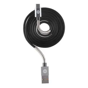 CABLE TWIST TIPO C  NEGRO - USB 1M